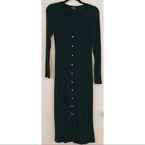 Lulus Lightweight Maxi Button Up Sweater